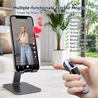 Souris Air sans fil rechargeable avec télécommande de présentation, pavé tactile 5.3 et pointeur laser pour réunions d'affaires, ordinateurs portables et téléviseurs