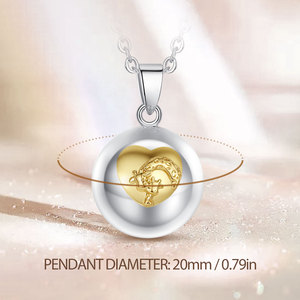 Collier en cuivre pour femmes enceintes, girafe, carillon d'ange, cloche mexicaine, boule de <span class=keywords><strong>maternité</strong></span>, pour mère - Product Image 5