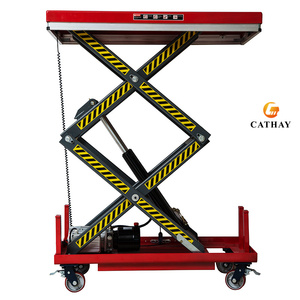 Diskon 1Ton 2Ton 4Ton dari 1000mm hingga 1400mm platform belanja Cina gunting listrik meja angkat - Product Image 4