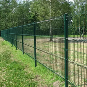 Hàng Rào Vườn Các Tòa Nhà Cung Cấp Ngoài Trời Vật Liệu Kim Loại 3D Uốn Cong Hàn Dây Thép Lưới Dễ Dàng Lắp Ráp PVC Hàng Rào - Product Image 1