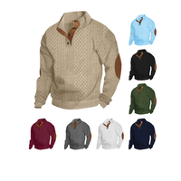 Großhandel Strick-Herrenpullover für den Außenhandel: Modische Retro-Freizeitstrickjacke mit V-Ausschnitt und Knöpfen in Übergrößen