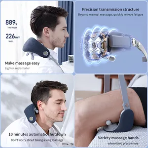 Hot Sale 3D Electric Smart Kneading Silicone Neck Massager Stimulator Health Care Massage