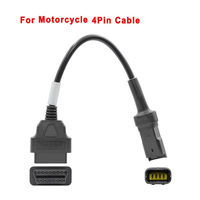 Cable de Escáner de Diagnóstico OBD2 de 4 Pines a 16 Pines, 12V/24V para Automóviles, Lector de Códigos