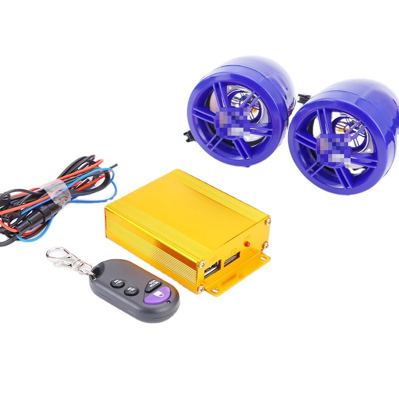 Studio Audio Sound System Stereo Speakers FM Radioe MP3 Music Player  Motorcycle Alarm for Electric Scooters ATV Speaker Scooter