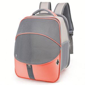 <b>Cat</b> <b>Backpack</b> with Zipper Closure Portable Durable Breathable Mesh Oxford Cloth - Product Image 2