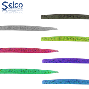 Selco Offre Spéciale – Vers Flottants Bicolores en PVC, Leurre Souple pour Pêche au Bar et au Saumon en Lac et en Rivière - Product Image 1