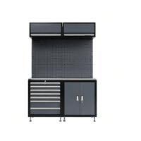 Armoire à outils combinée pour la réparation automobile, armoire de rangement multifonctionnelle pour matériel, poste de travail épaissi pour l'entretien en usine