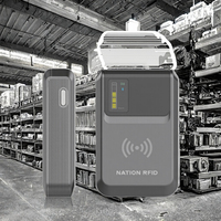 Lector RFID UHF Portátil UP100 con Material ABS para Banco de Energía de 10000 mAh para Gestión de Inventario en Almacenes y Comercios