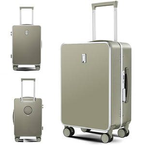 Bagage à roulettes en aluminium léger de luxe pour <span class=keywords><strong>valise</strong></span> rigide PC unisexe avec <span class=keywords><strong>roues</strong></span> pivotantes pour <span class=keywords><strong>valise</strong></span> de voyage <span class=keywords><strong>cabine</strong></span> - Product Image 1