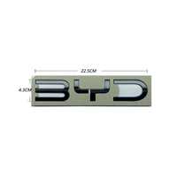 Autocollant Emblème Lettres BYD 3D pour Voiture, Logo Latéral Arrière, Modification, Badge Chromé ABS, Décoration pour Tous les Véhicules BYD, Accessoires