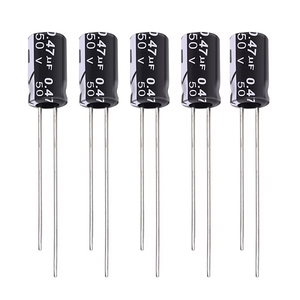 Condensador Electrolítico de Alto Rendimiento de 0.47µF 50V, Terminales de Aluminio, Tipo Polarizado, para Proyectos Electrónicos DIY, Placas PCB, Fuente de Alimentación - Product Image 3