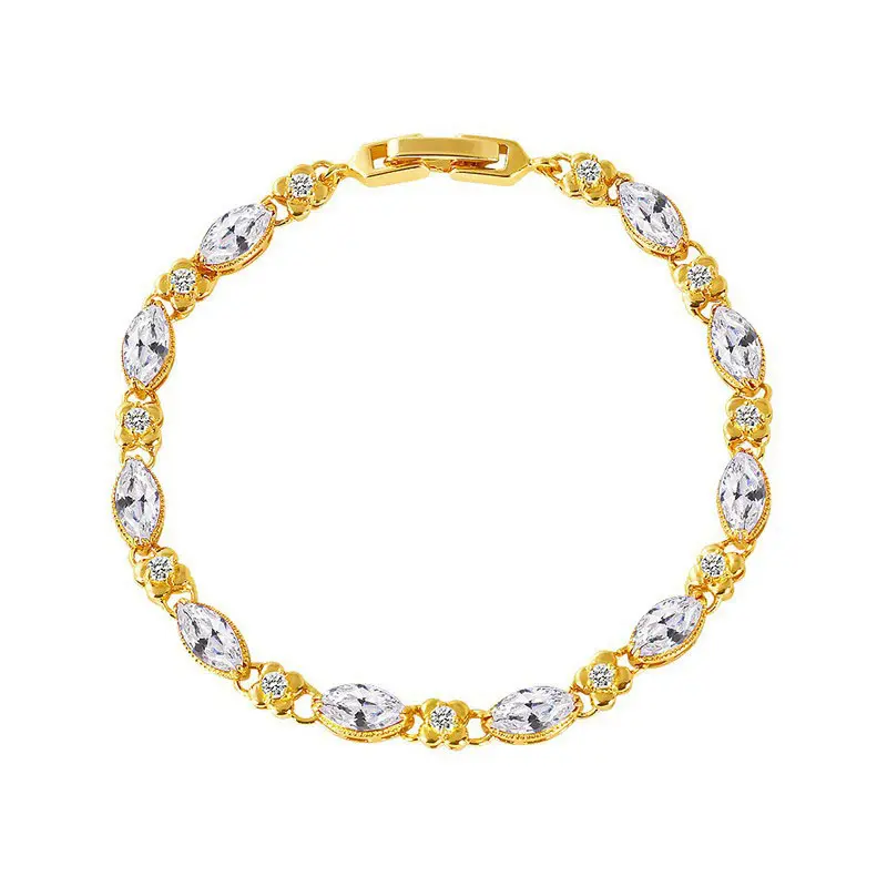 gold flower bracelet