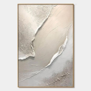 Grande Dipinto Astratto Moderno <span class=keywords><strong>su</strong></span> <span class=keywords><strong>Tela</strong></span>, Arte Neutra Fatta a Mano, Decorazione da Parete per Soggiorno, Camera da Letto, Galleria, Decorazione Domestica - Product Image 4