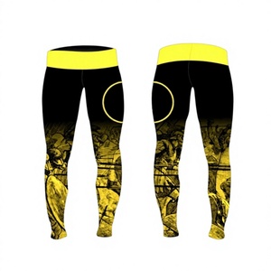 Factory Price High Quality ODM Custom Spandex/<b>Nylon</b> Four-Way Stretch Breathable Yoga <b>Leggings</b> - Product Image 1