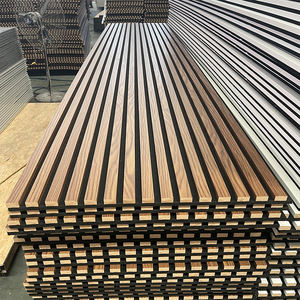 แผ่นผนังอะคูสติกไม้ Acupanel ลายร่องไม้โอ๊ค แผ่นวีเนียร์ไม้สำหรับผนัง - Product Image 4