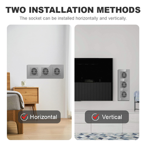 Interrupteur de panneau en verre trempé, prise murale européenne et française, USB, TV, RJ45, RJ11, module de commutateur gris à capteur bricolage - Product Image 6