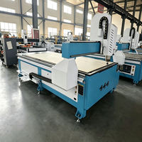Machine de gravure et de découpe CNC 4 axes avec moteur servo rotatif, table à vide, pour bois, MDF, portes d'armoires, haute précision