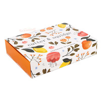 Grandes boîtes d'expédition d'emballage de gâteau de tasse Boîte d'expédition ondulée orange personnalisée de nourriture avec des diviseurs