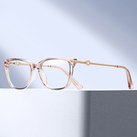 Lunettes de vue légères pour femmes MS 81697, monture dégradée anti-lumière bleue, branches rondes évidées, pour usage quotidien
