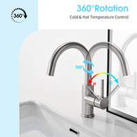 Fabricant en gros monotrou en acier inoxydable 304 Bar évier robinet salle de bain robinet mitigeur