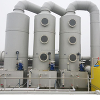 Nouvelle colonne d'absorption industrielle en PP pour gaz de combustion, idéale pour les hôtels et l'industrie, composants essentiels incluant ventilateur et moteur