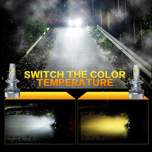 130W APP Control Car LED Phare Changeable Couleur Led Lumière H1Auto Phare LED H4Led <span class=keywords><strong>H7</strong></span> Ampoules Led Car Lights avec App Control - Product Image 5