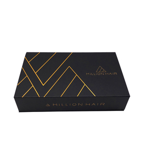 Top Perfect Large Black Folding Gift Boxes with Magnetic Closure Business Embossing Matt Lamination UV Coating Printing Handling - Product Image 3