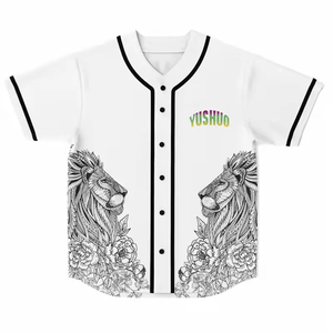 YUSHUO grosir jersey bisbol khusus seragam-penuh sublimasi, jaring bernapas, GSM tinggi - Product Image 4