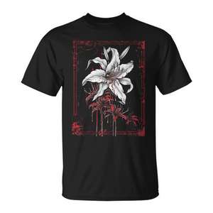 Camiseta de anime gótico con diseño de dragón japonés, color negro, unisex, talla para adultos M L XL XXL - Product Image 1