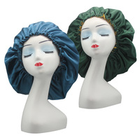 Vente en Gros de Bonnets de Nuit pour Femmes en Satin Soyeux, Personnalisés Grande Taille Multicolores Réversibles Double Couche Élastiques