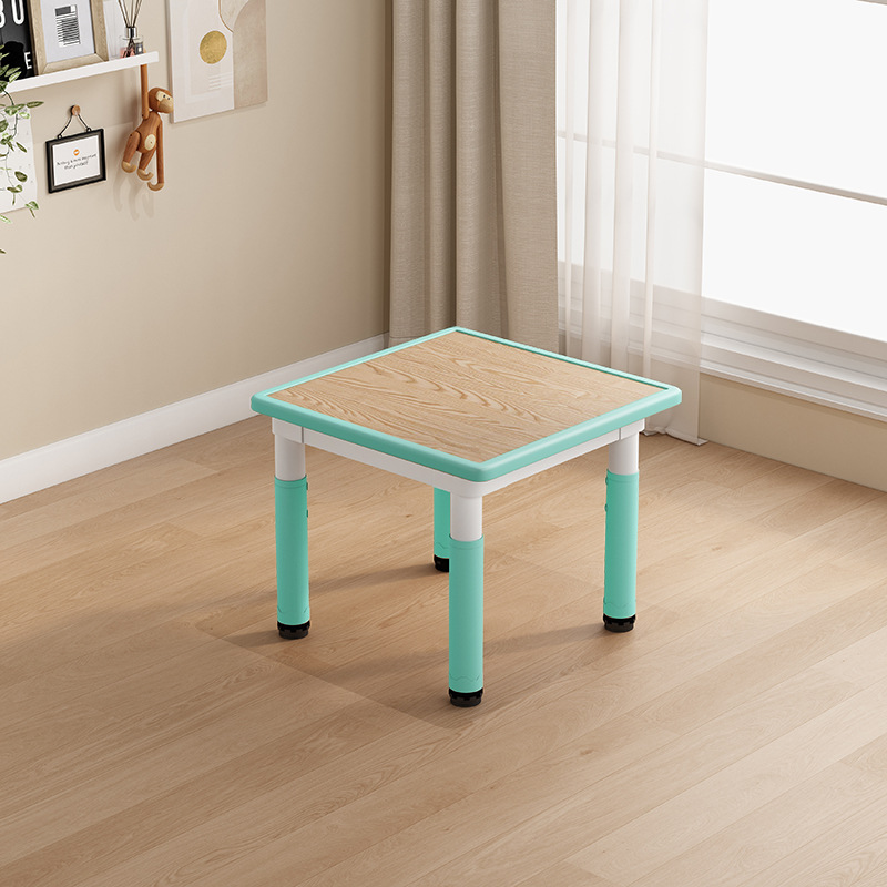 Verde menta con vetas de madera