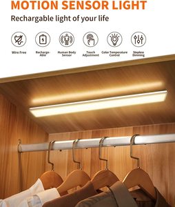 Luz LED ultrafina para gabinete de hogar inteligente, interruptor de microondas con atenuador de 3 colores, luz nocturna, Sensor de movimiento, Detector, la mejor oferta - Product Image 5