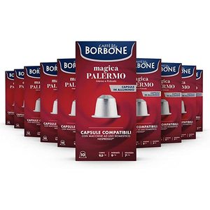Capsule di Caffè Borbone Magica 100 Palermo Compatibili Nespresso per Macchina Espresso Portatile 0,15g/Capsula - Product Image 1