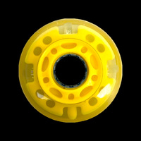 WEIZHONG Roues de trottinette et de patins à roulettes légères de haute qualité, patins en ligne 64 mm avec moyeux lumineux, matériau PP+PU durable, pour adultes