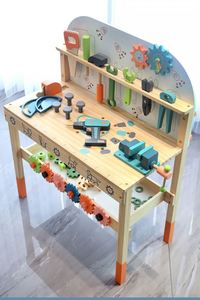Banc d'atelier en bois pour enfants avec outils, jouet créatif de bricolage pour l'apprentissage et la construction - Product Image 2