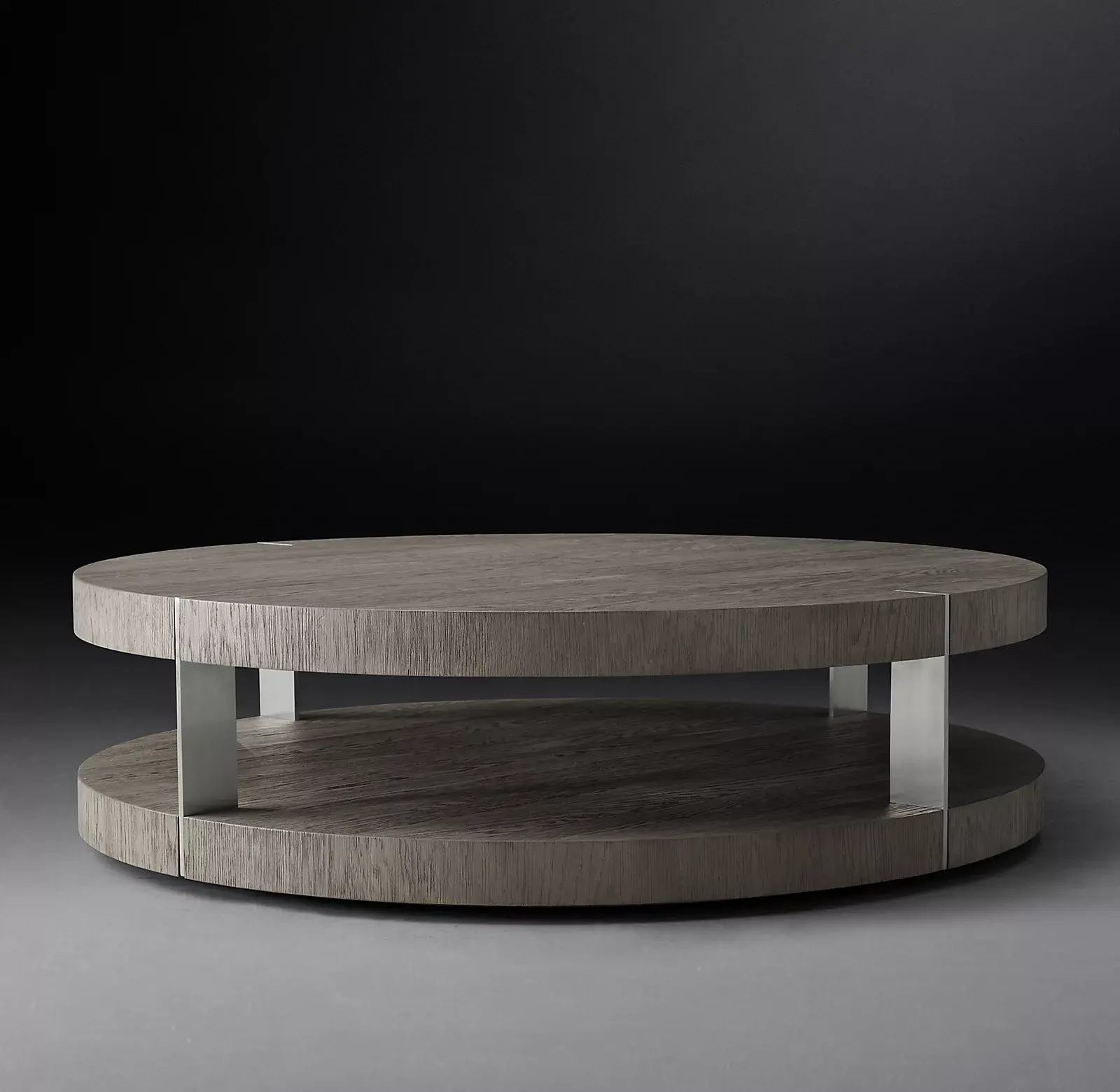 American British French Modern Design Oak Round Coffee Table Living Room Furniture For Luxury Villa Apartment Project