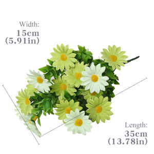 Un crisantemo di erba selvatica molto realistico adatto per la progettazione di decorazioni per feste di nozze da soli fabbrica di fiori artificiali - Product Image 2