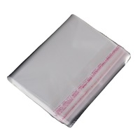 Sacs en cellophane OPP BOPP transparent de taille personnalisée avec poignée auto-adhésive pour paniers-cadeaux et emballage