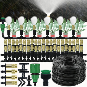 Sistema de Nebulización y Enfriamiento para Invernadero, de 5-30 Metros, con Atomizador de Latón de 1/4, Boquillas de Riego para Jardín, Manguera de 4/7 mm para Patio - Product Image 1