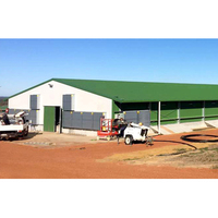 Soluciones completas a gran escala Casa de aves de corral automática para pollos 10000 Diseños de gallinero de granja de estilo Abierto Cerrado