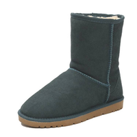 Bottes d'hiver classiques unisexes mi-mollet en daim, doublées de fourrure chaude, antidérapantes, pour l'extérieur, avec plusieurs choix de couleurs