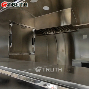 عربة طعام صغيرة مستديرة متنقلة للبيع في الشارع، مقطورة طعام مع مطبخ كامل لبيع الهوت دوج - Product Image 5