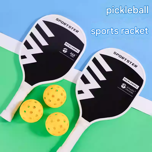 Raquette de pickleball en fibre de verre |   Léger et durable pour les étudiants, hommes et femmes, compétition et entraînement, design <span class=keywords><strong>simple</strong></span> - Product Image 4