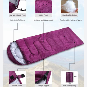 Saco de Dormir Tipo Momia Ligero y Cómodo de Poliéster con Relleno de Algodón para Adultos y Niños, Estilo Sobre para Tres Estaciones - Product Image 5