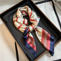 Zifeng OME 70 petit parfum foulard carré en soie foulard en soie Satin professionnel nouvelle écharpe de cheveux imprimée