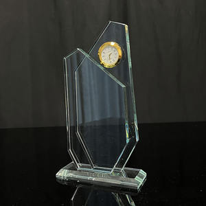 لوحة مخصصة محفورة على مدار الساعة الكريستال جائزة الزجاج الكأس للهدايا الترحيب - Product Image 4