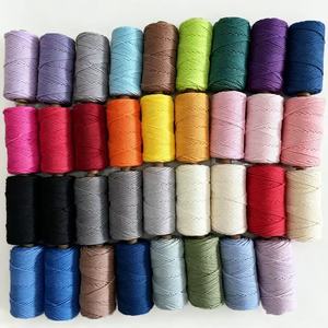 Cordon en coton 100% de haute qualité, torsadé, 4 mm, pour vêtements, sacs, chaussures et décoration intérieure - Product Image 1