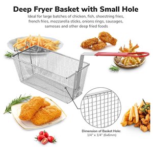 Cesta para freír <span class=keywords><strong>de</strong></span> restaurante con tapón <span class=keywords><strong>de</strong></span> drenaje Cesta <span class=keywords><strong>de</strong></span> malla <span class=keywords><strong>de</strong></span> alambre <span class=keywords><strong>de</strong></span> <span class=keywords><strong>acero</strong></span> <span class=keywords><strong>inoxidable</strong></span> resistente para freír <span class=keywords><strong>escurridor</strong></span> <span class=keywords><strong>de</strong></span> <span class=keywords><strong>aceite</strong></span> con mango <span class=keywords><strong>de</strong></span> silicona - Product Image 3