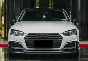 Pour <span class=keywords><strong>Audi</strong></span> A5 B9 2017-2019, lèvre de pare-chocs avant en fibre de carbone, jupe latérale, échappement, lèvre arrière, spoiler, neuf - Product Image 4