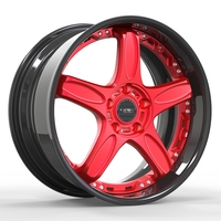 Rines de Aleación de Aluminio Forjados y Pulidos a Medida de 20 mm ET, Nueva Garantía de 5 Años para Autos Familiares, PCD de 98 mm/100 mm, Modificación/Actualización